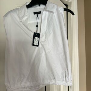 Rag & bone white sleeveless Fiona top